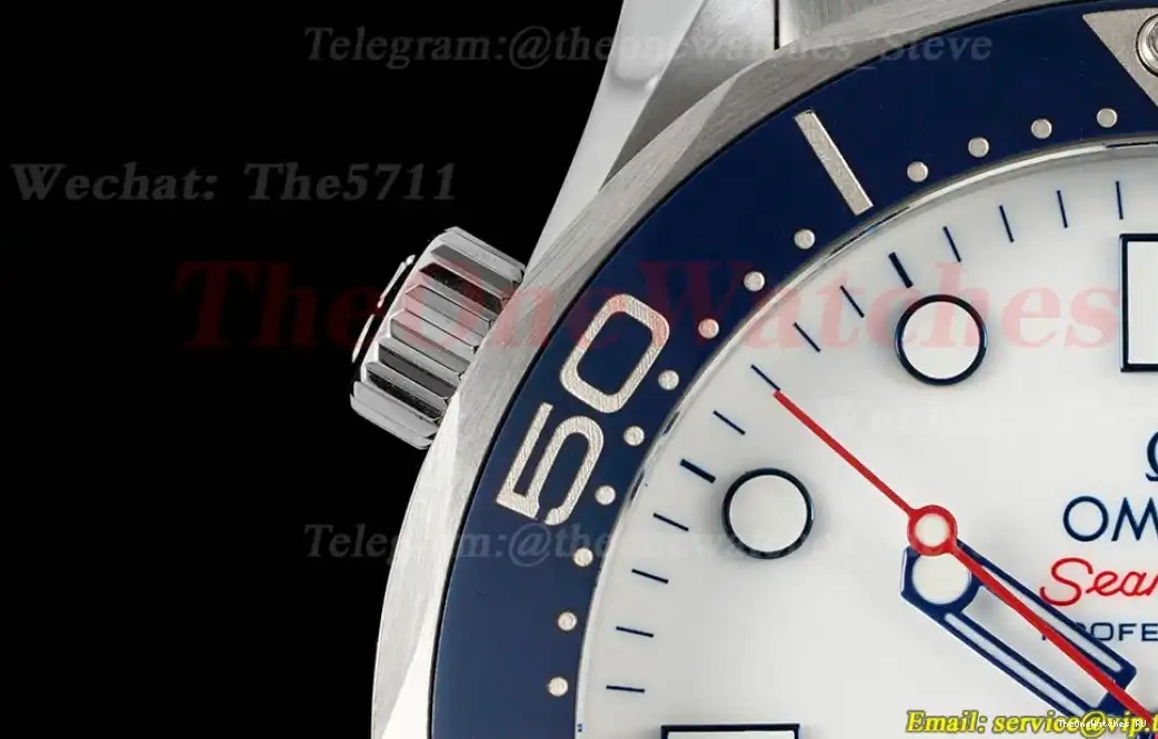 SS Seamaster 007 A2507 Dial OMF White SS Commander 0426